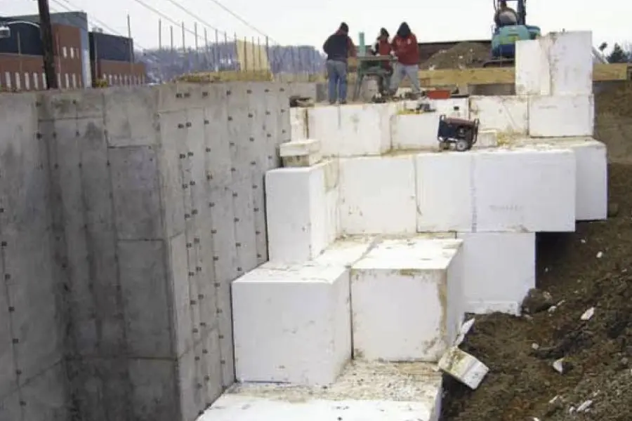 Geofoam EPS Retaining Wall Backfill Blocks 1